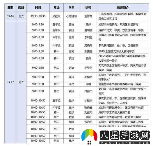 2023春季學期課程安排