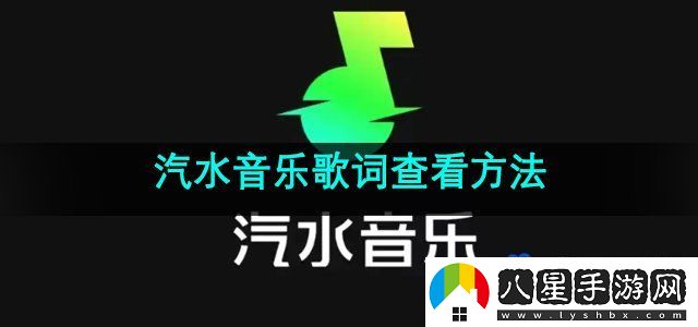 汽水音樂歌詞查看方法