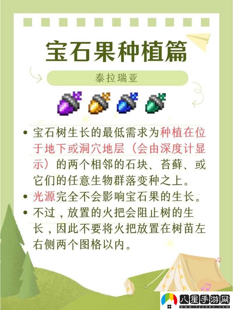 泰拉瑞亞寶石樹(shù)怎么種